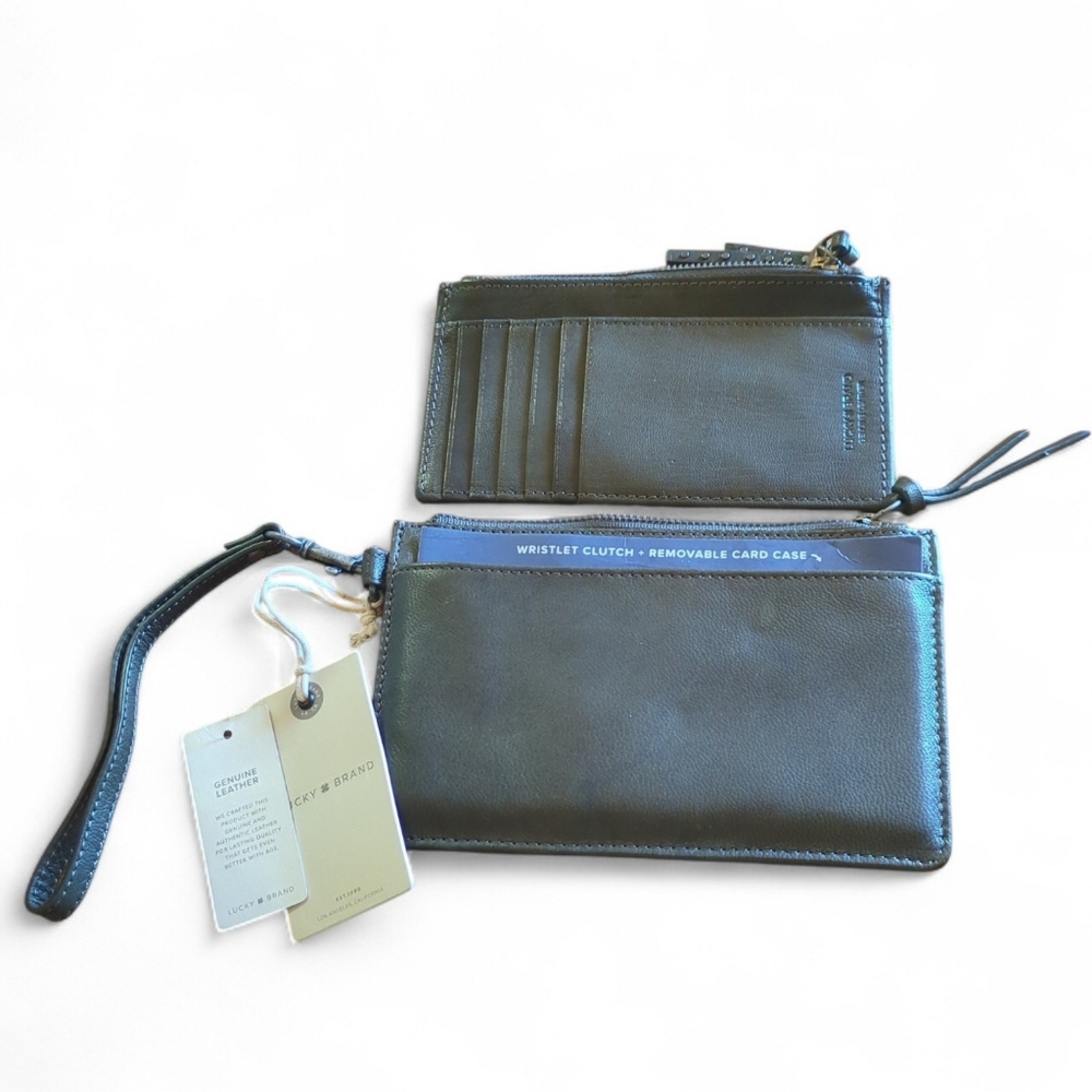 🔥 Live Show Listing Lucky Brand Wristlet Clutch with Removable Card Case - NWT